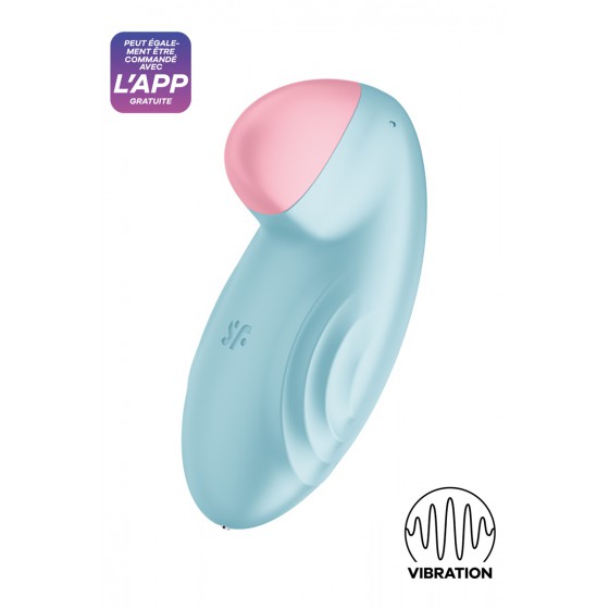 Stimulateur connecté Tropical Tip bleu - Satisfyer