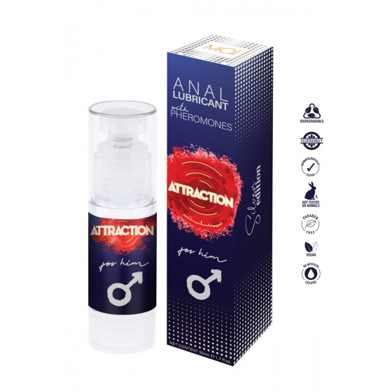 Lubrifiant anal aux phéromones pour homme - Attraction