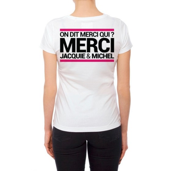 Tee-shirt  J&M blanc - spécial  femme