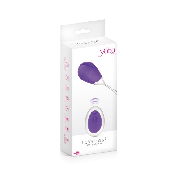 Oeuf vibrant Love Egg 2 violet - Yoba