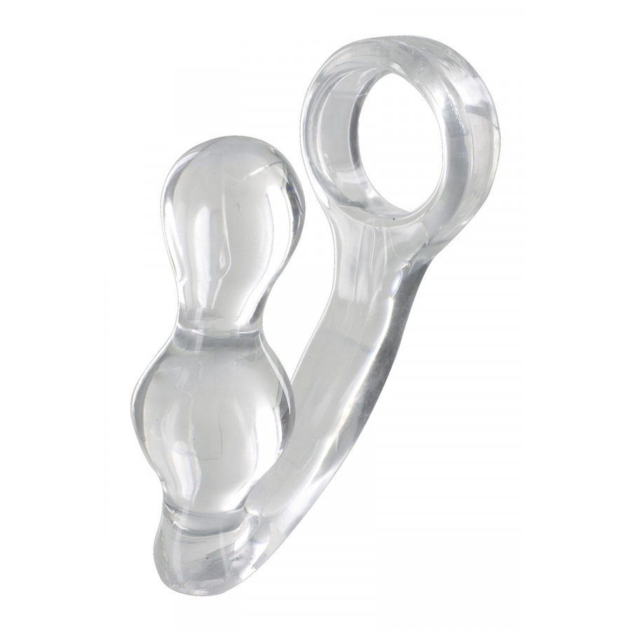 Stimulateur de prostate et cockring transparent Stimulateur de prostate et cockring transparent