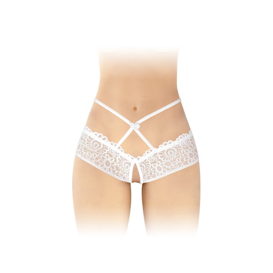 Culotte ouverte blanche Celia - Fashion Secret