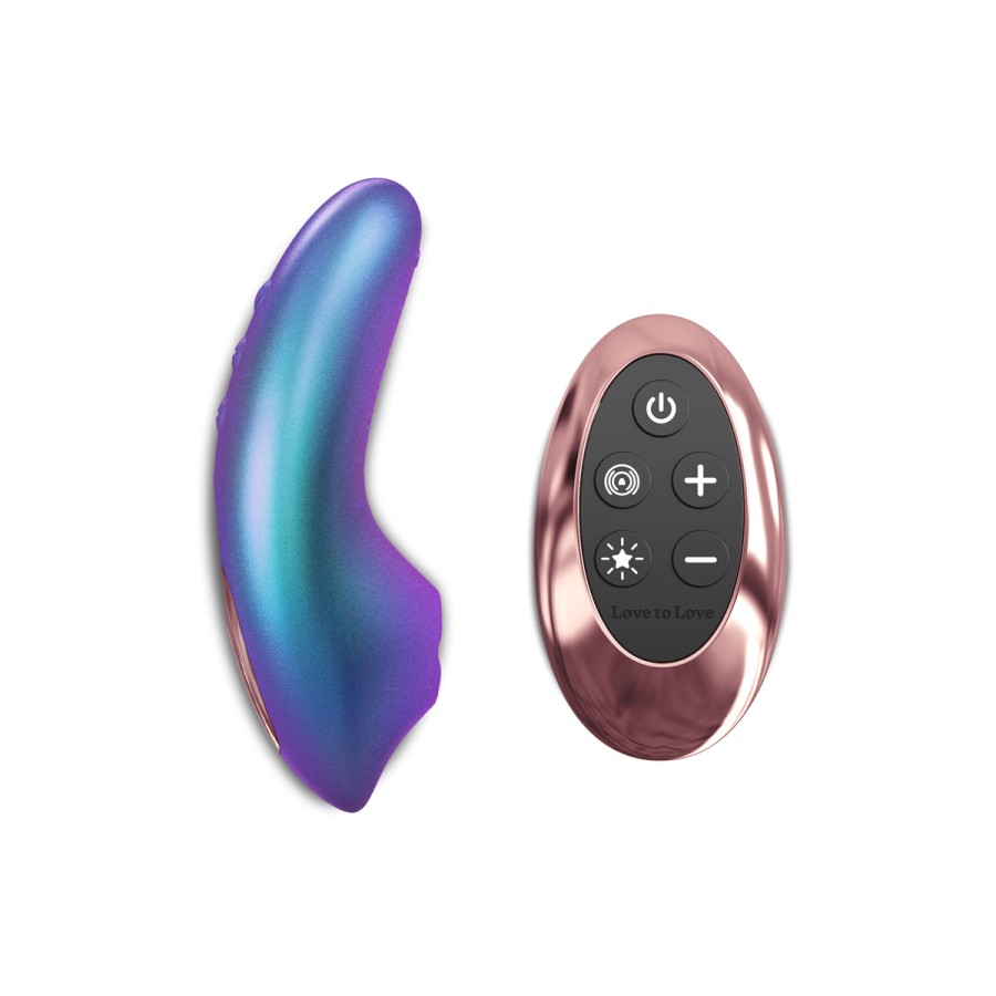 Masseur clitoridien télécommandé Dreamer Iridescent Turquoise - Love to Love Masseur clitoridien télécommandé Dreamer Iridescent Turquoise - Love to Love