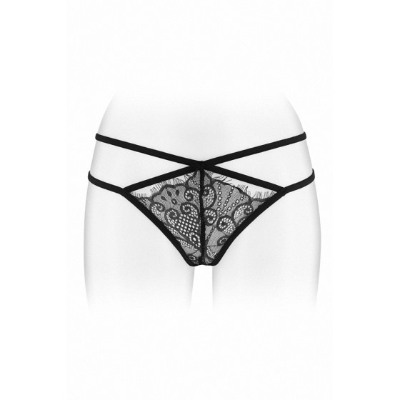 String ouvert Mylene - noir