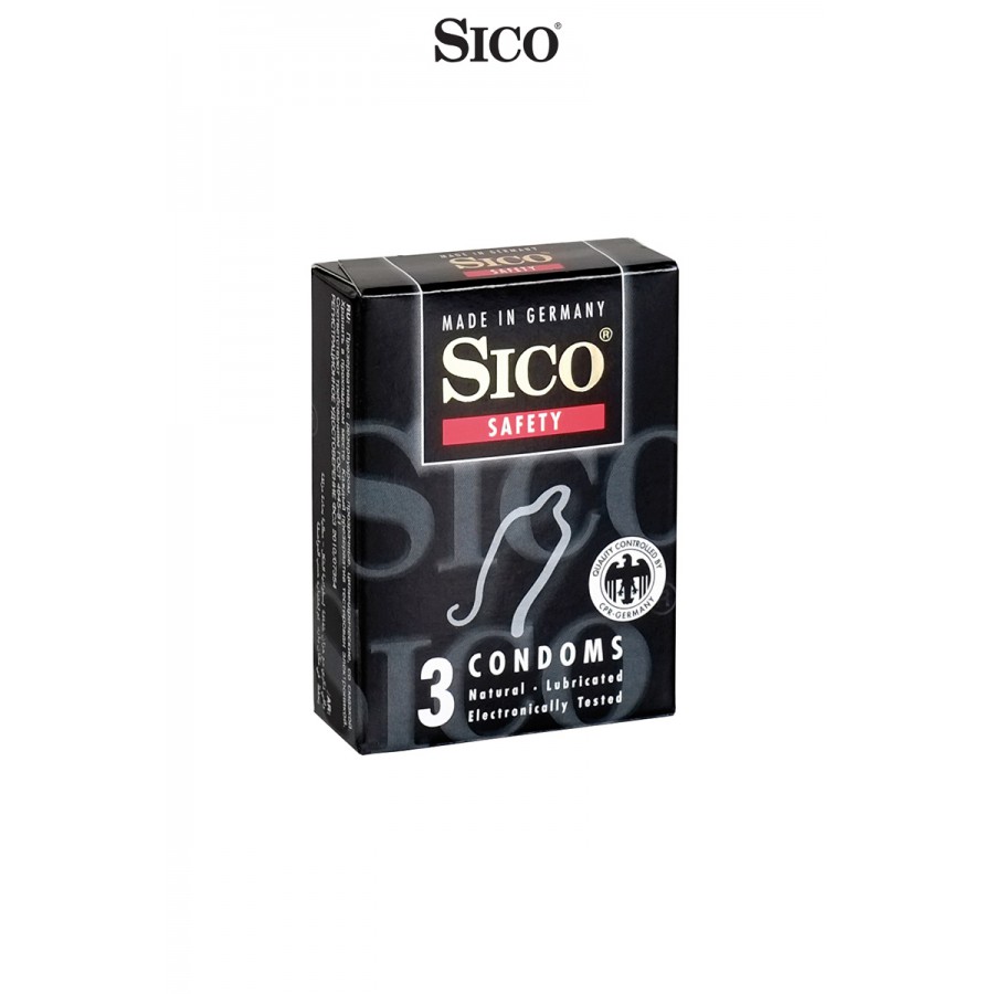 3 préservatifs Sico SAFETY 3 préservatifs Sico SAFETY