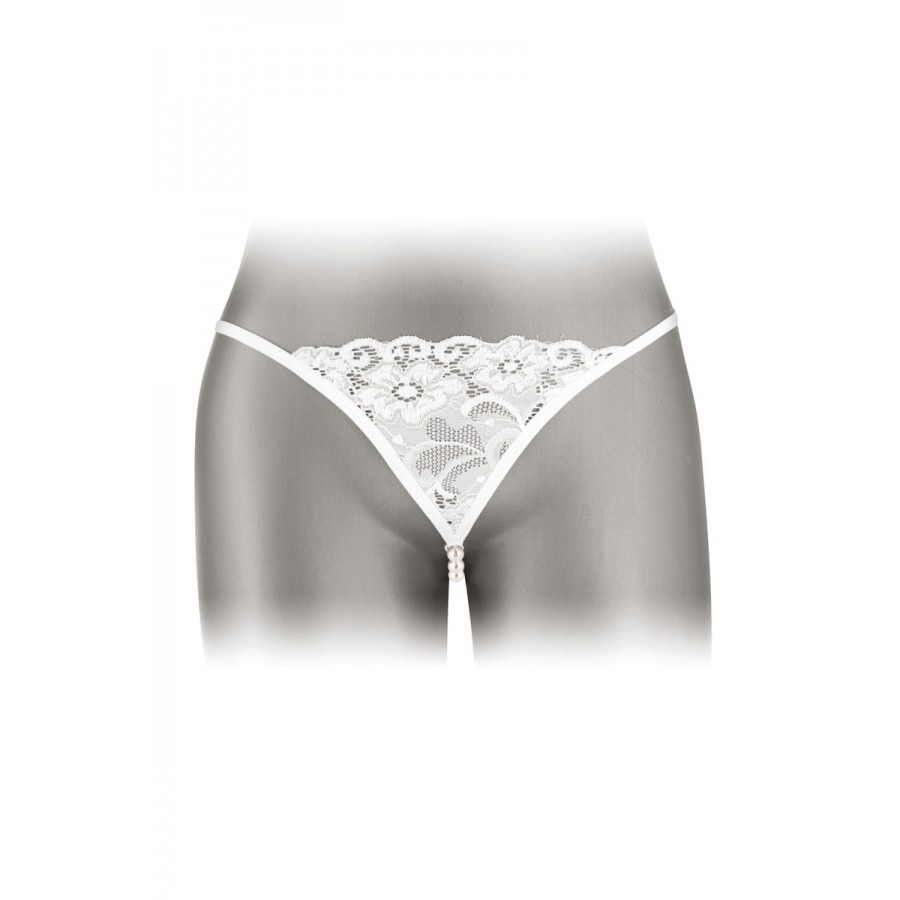 String avec perles Venusina - blanc