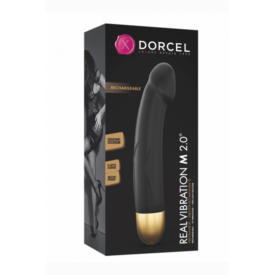 Vibro rechargeable Real Vibration gold M 2.0 - Dorcel