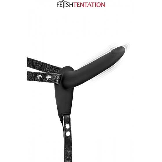 Gode ceinture noir vibrant Fetish Tentation