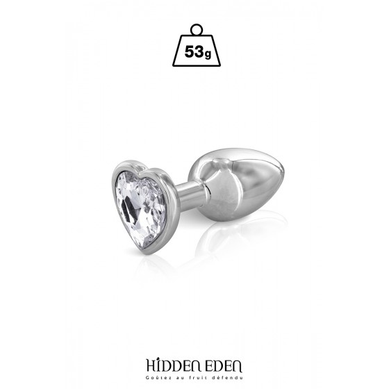 Plug bijou coeur aluminium S - Hidden Eden