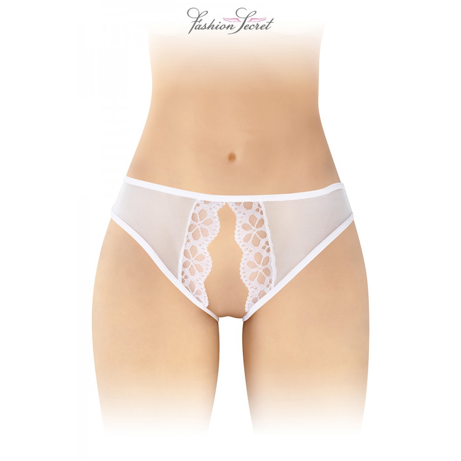 Culotte blanche ouverte Ambre - Fashion Secret