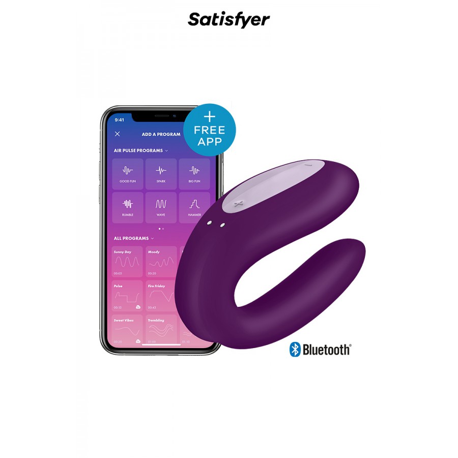 Stimulateur Double Joy violet - Satisfyer Stimulateur Double Joy violet - Satisfyer