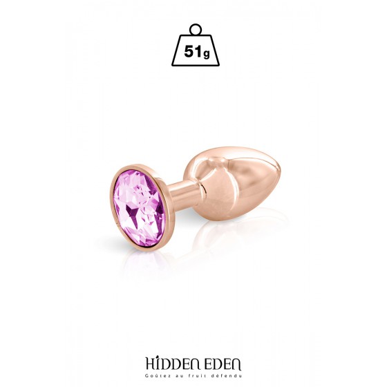 Plug bijou aluminium rose gold S - Hidden Eden