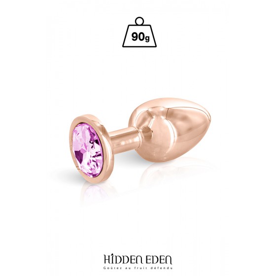 Plug bijou aluminium rose gold M - Hidden Eden