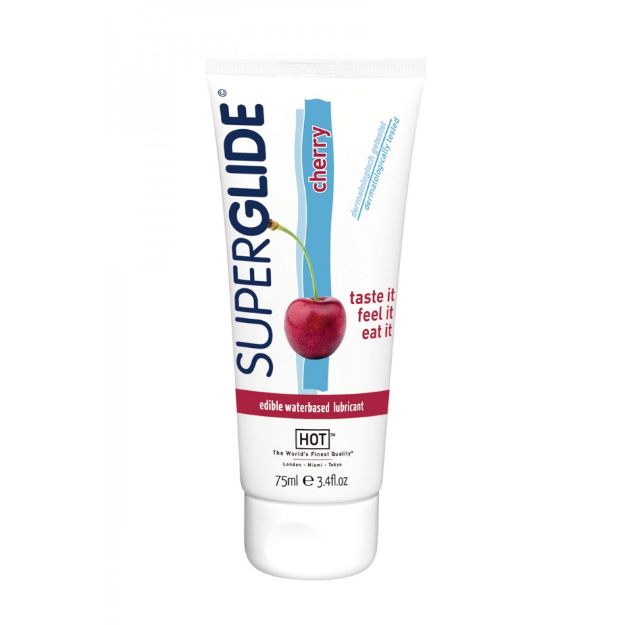 Lubrifiant Comestible SuperGlide cerise - HOT Lubrifiant Comestible SuperGlide cerise - HOT
