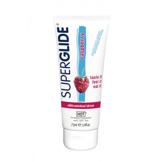 Lubrifiant Comestible SuperGlide framboise - HOT