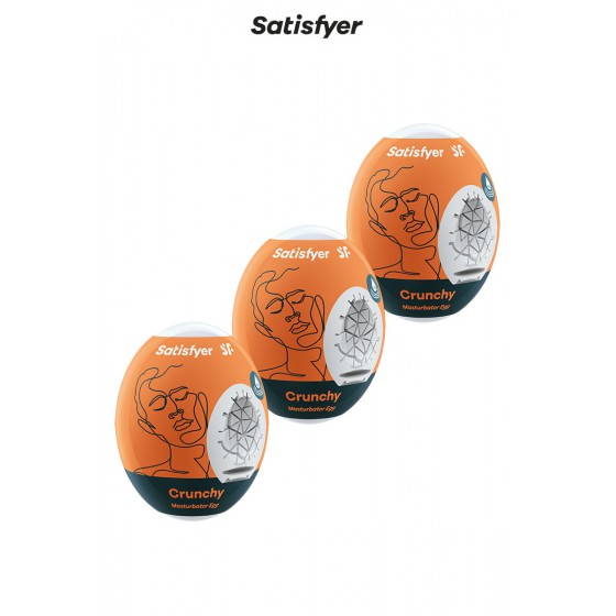 3 Masturbateurs Eggs Crunchy - Satisfyer