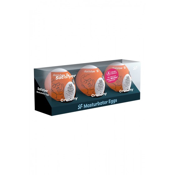 3 Masturbateurs Eggs Crunchy - Satisfyer