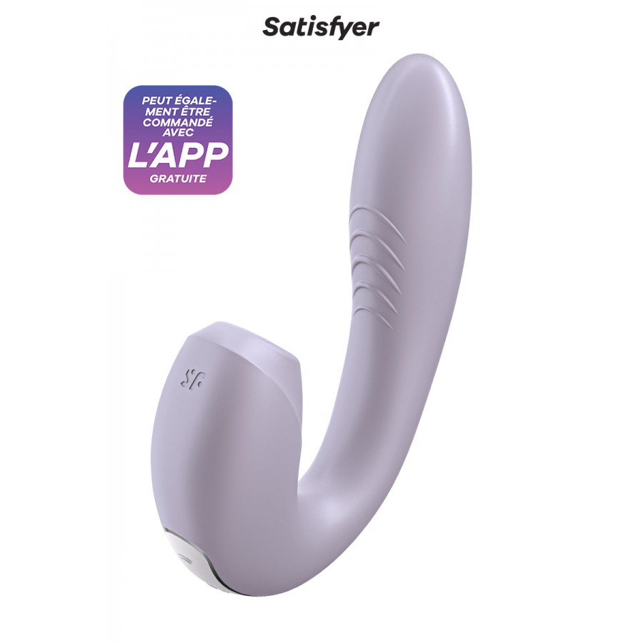 Double stimulateur connecté Sunray Lilas - Satisfyer