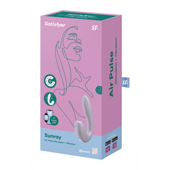 Double stimulateur connecté Sunray Lilas - Satisfyer