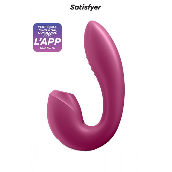 Double stimulateur connecté Sunray bordeaux - Satisfyer