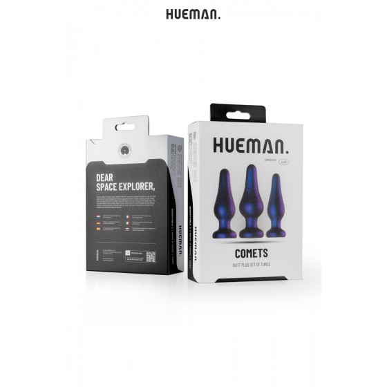 Kit 3 plugs anal Comet - Hueman