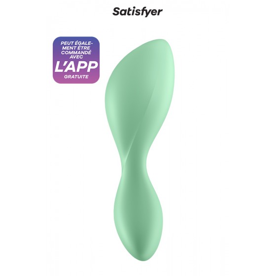 Plug anal connecté Trendsetter vert clair - Satisfyer