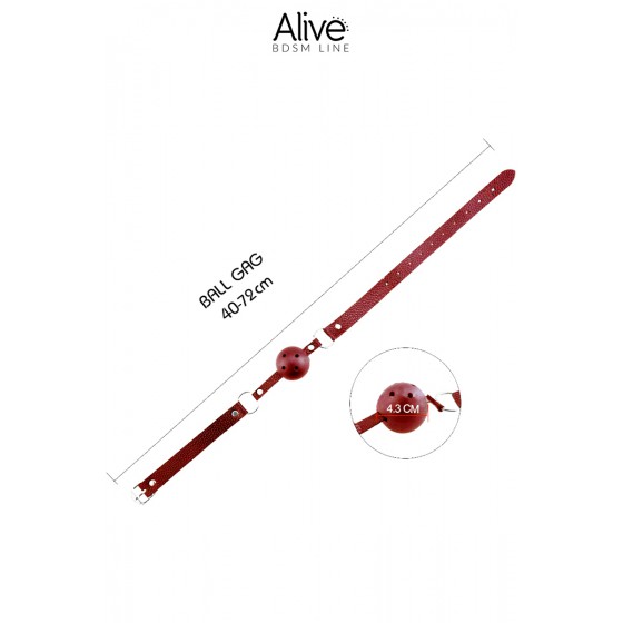 Baillon Discretion rouge - Alive