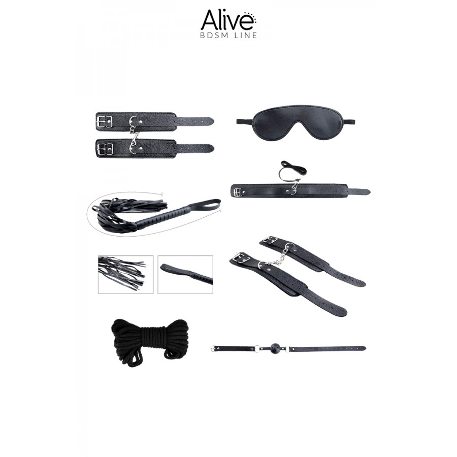 Kit BDSM Secret Desires noir - Alive Kit BDSM Secret Desires noir - Alive