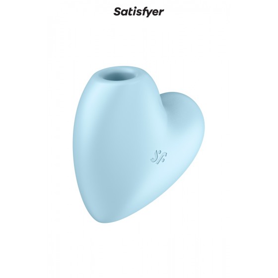 Double stimulateur Cutie Heart bleu - Satisfyer