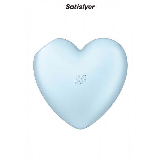 Double stimulateur Cutie Heart bleu - Satisfyer