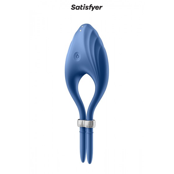 Anneau vibrant Duelist bleu - Satisfyer