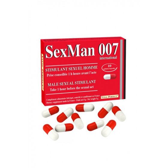 Aphrodisiaque SexMan 007 (10 gélules)