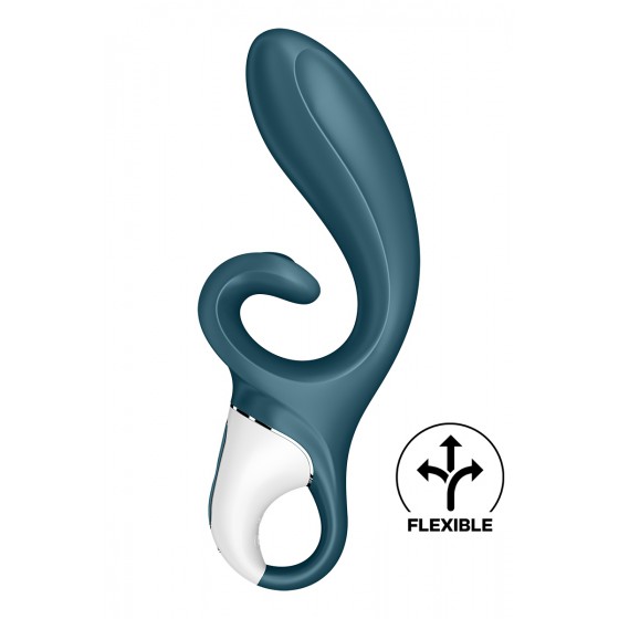 Vibro Rabbit connecté Hug Me bleu - Satisfyer