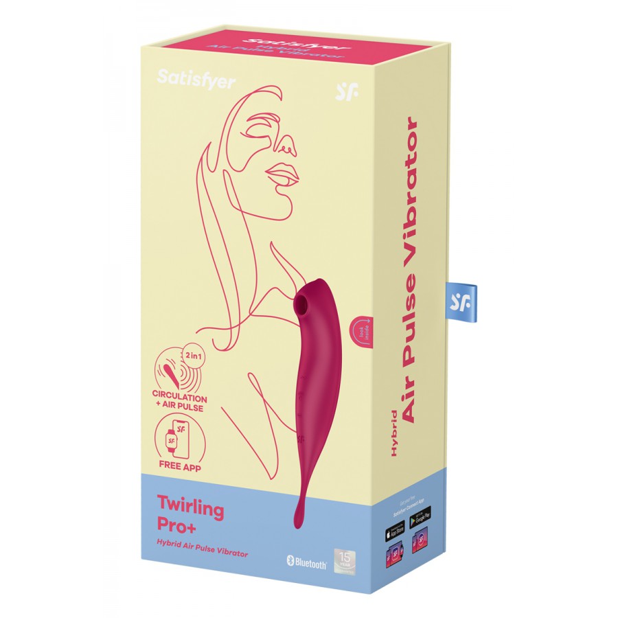 Stimulateur Satisfyer Twirling Pro Connecté rouge